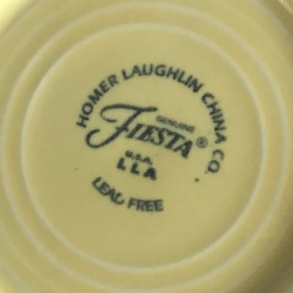 Homer Laughlin Fiestaware Teacup and Saucer Yellow Vintage HLC Fiesta - Picture 5 of 6